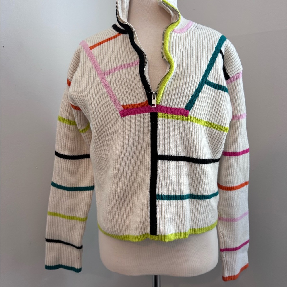 English Factory Multicolor Striped Cardigan